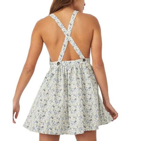 Free People Women's Petunia Cotton Mini Dress Tea Combo New With Tags - Picture 16 of 16